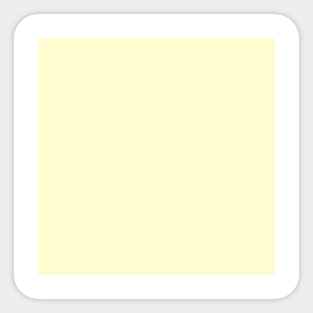 Pastel Lemon Yellow Pale Soft Meringue Yellow Solid Color Sticker